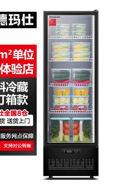 德玛仕LG300ZH1冷藏展示柜饮料柜保鲜冷藏商用单门冰柜办公室冰箱