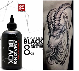 杰刺纹身器材 美国进口传奇黑色纹身色料惊异黑超级黑过度色阶黑