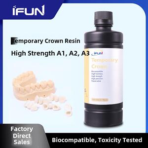 IFUN临时牙冠光敏树脂3D打印耗材 通过生物兼容检测适用于LCD/DLP