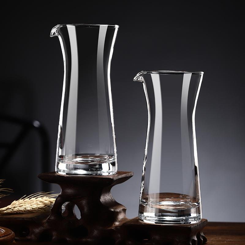 白酒分酒器酒杯套装分酒壶饭店刻度公壶洋酒小扎壶玻璃酒盅家用