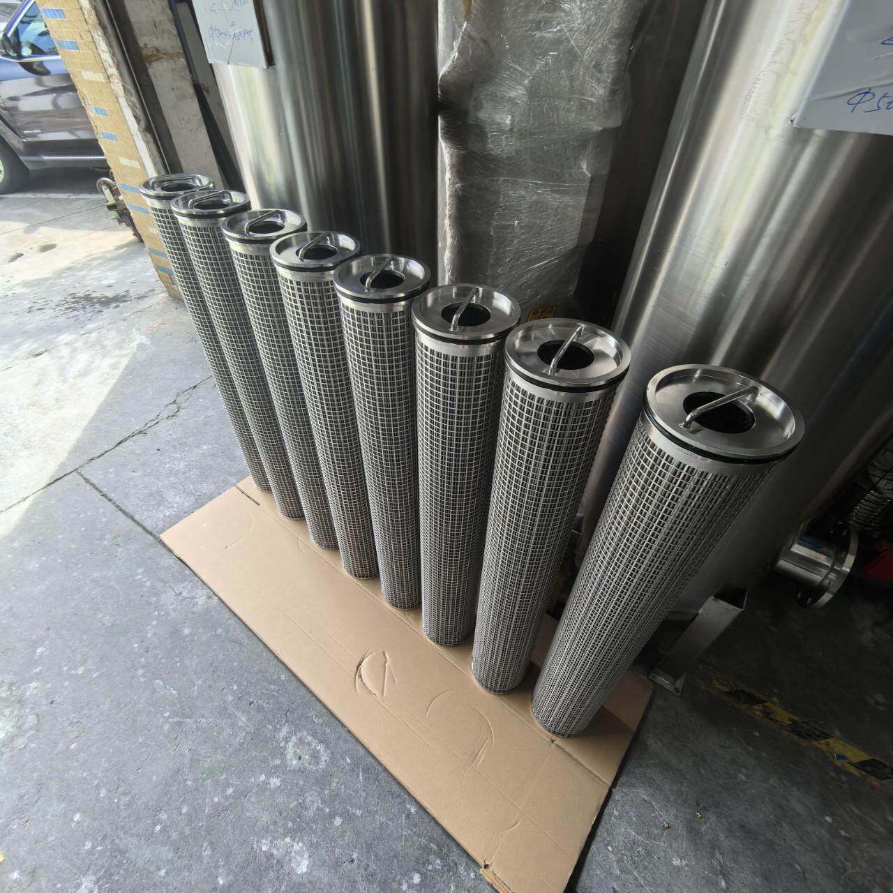 120吨每小时柴油机油无耗材过滤器耐高温可反冲洗不锈钢烧结滤器