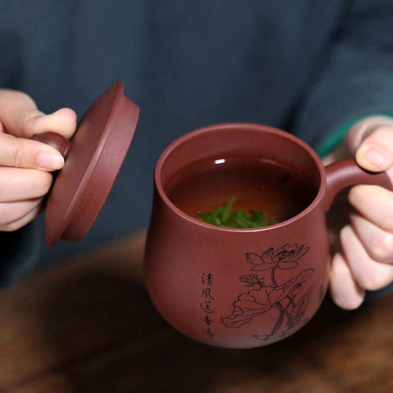宜兴紫砂杯原矿全纯手工家用正宗泡茶杯茶具水杯办公杯个人杯盖杯