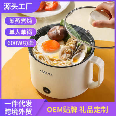 多功能小型电煮锅宿舍大容量学生电煮锅低功率单人用小电锅电火锅