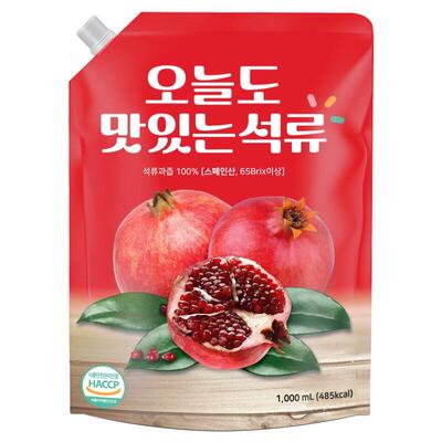 韩国进口barofood石榴汁原液果汁无蔗糖0脂肪浓缩饮料1L