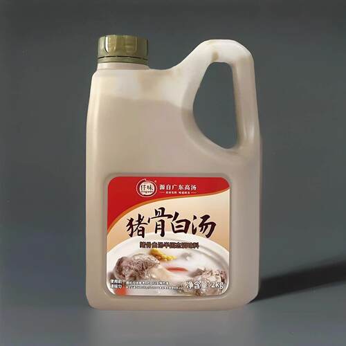 仟味猪骨白汤2kg/瓶大骨浓汤宝猪骨高汤火锅汤底关东煮汤鲜香汤料