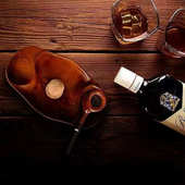 实木托盘家居卧室客厅收纳现代简约烟灰缸多功能桌面置物架收纳