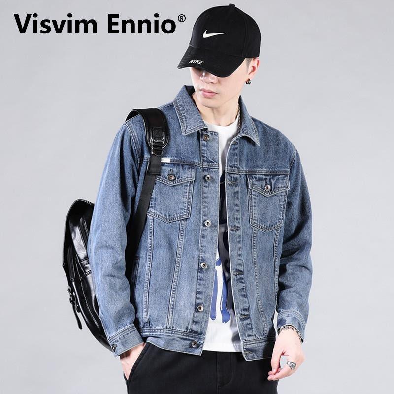 Visvim Ennio秋季新款男士牛仔外套潮牌帅气浅蓝色潮流春季宽松
