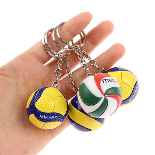 PVC Volleyball Keychain Ornaments Business Volleyball Gifts