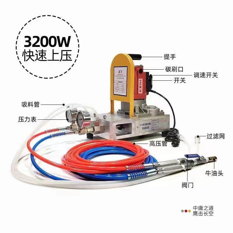 水固化高压注浆机配件丙烯酸盐注浆液水固化材料防水补漏灌浆机器图片
