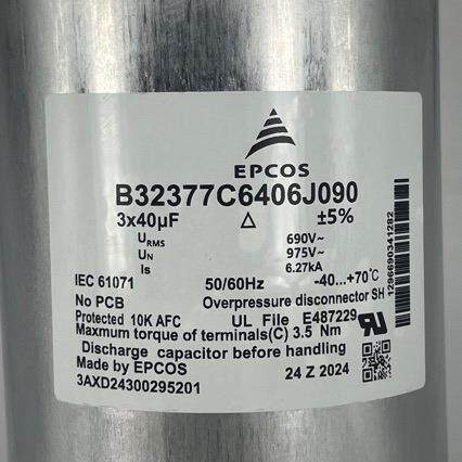 B32377c6406j090 3x40uf 风电专用EPCOS滤波电容