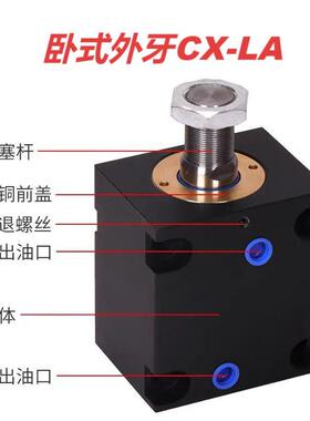 卧式外牙薄型油缸液压油缸CX-LA20 25 32 40 50 63 80 100