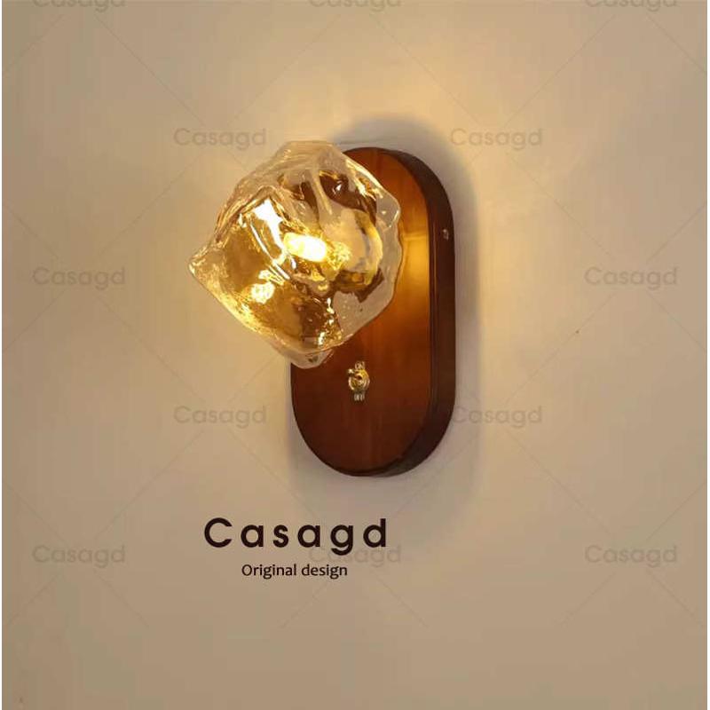 CASA卧室床头壁灯美式中古客厅背景墙走廊 日式复古民宿氛围灯具