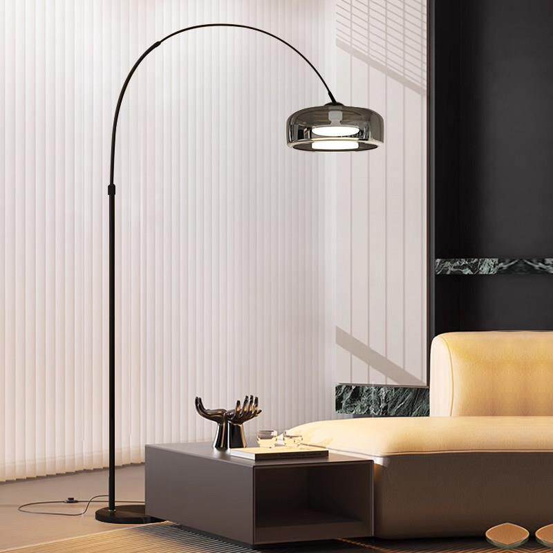 极简意式落地灯客厅沙发旁边钓鱼灯高级感轻奢艺术卧室床头立式灯