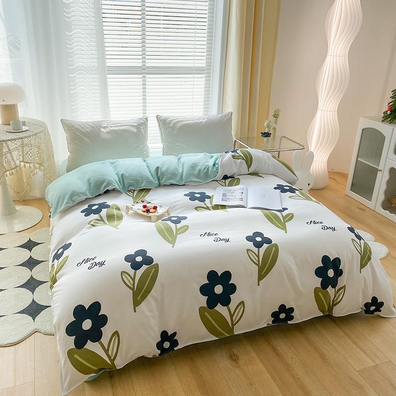 加厚被套单件床上用品单人跨境被罩1.8米双人磨毛裸睡可机洗