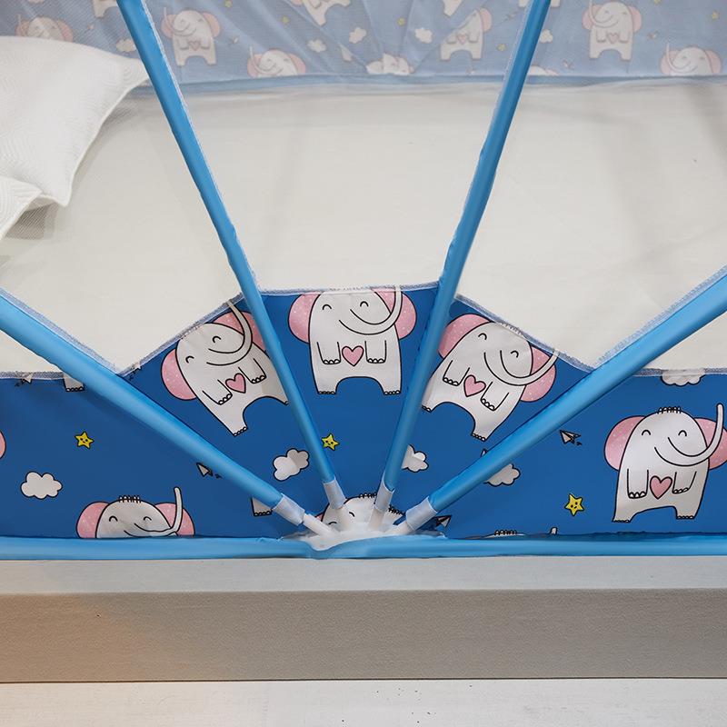 叠厂家网红六股钢丝款折加舍高印花蚊帐人宿夏季家懒TUD用免安装