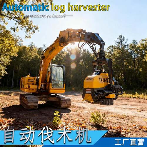 林场树木切割截断去枝液压伐树机厂家直营