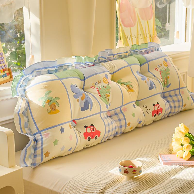 天ltao5294台华莲靠全棉床头上垫软包大靠背双人靠枕可拆洗床护腰