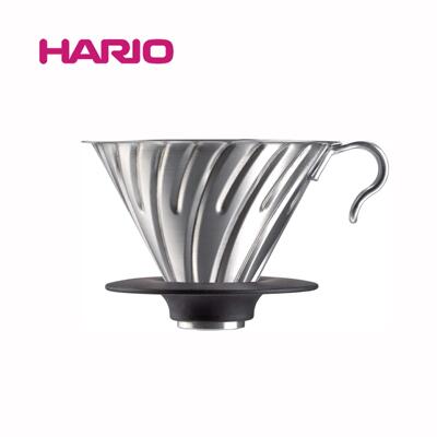 HARIO V60不锈钢金属滤杯手冲咖啡户外可携式冲煮冲泡矽胶VDM-02H