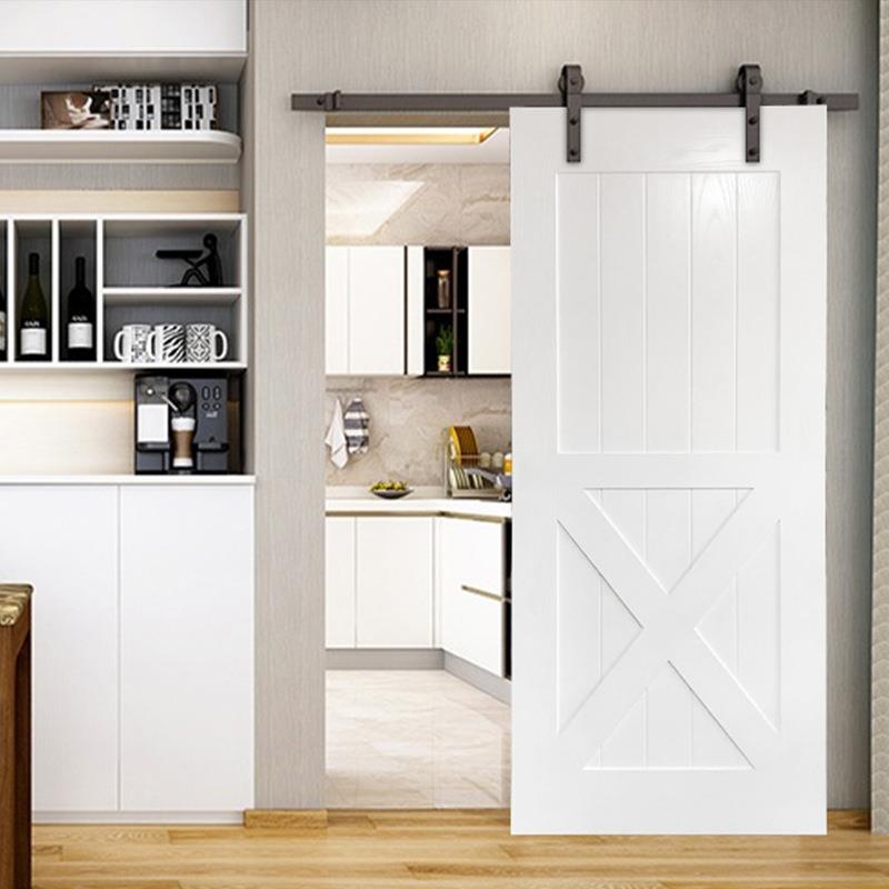 间厂家家用美式轻奢厨房卫生吊门推拉门实复合木469谷轨仓门
