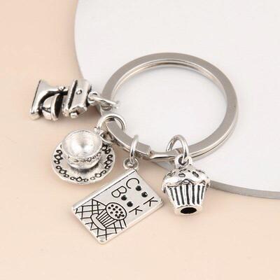 Dessert Keychain Baking KeyRing Cake Blender Moulds KeyChain