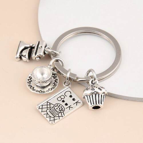 Dessert Keychain Baking KeyRing Cake Blender Moulds KeyChain