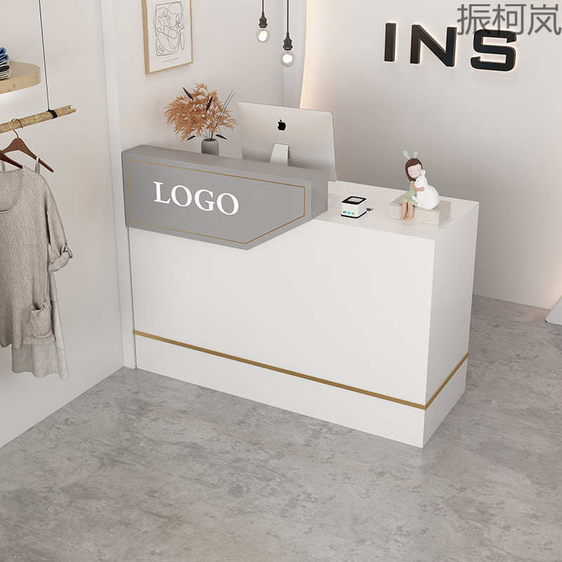 振Y1店铺小型吧台桌前台接待台收银台现代简约服装店奶茶店美容院