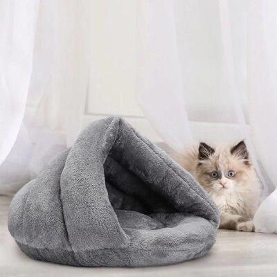 Pet Dog Calming Bed Triangle Shaped Nest Sleeping Bed Pets