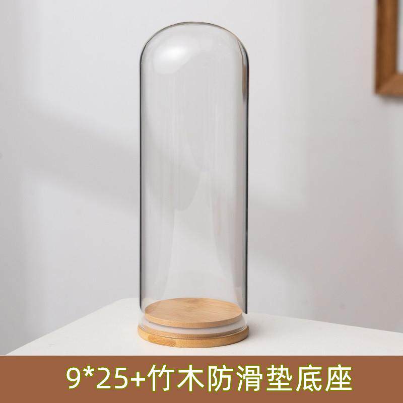 球形玻璃罩卡通装饰品玫瑰花束手工纪念摆设品干花珠宝摆件