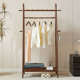 全实木衣架落地卧室衣帽架置物家用木质白蜡木艺术组装 轻奢创意款