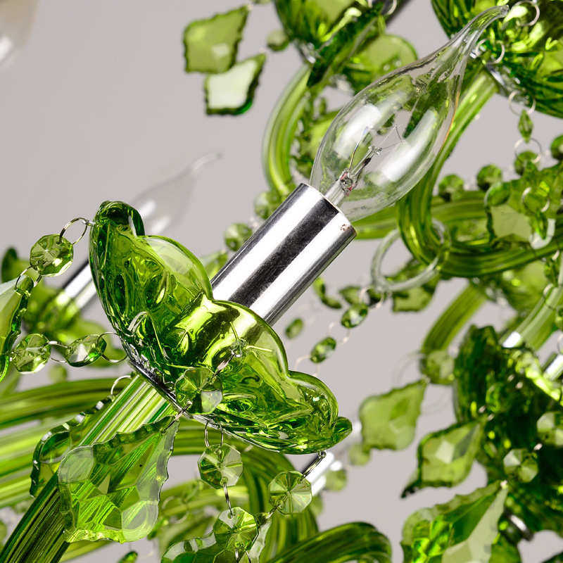 欧式蜡烛灯批发彩色漫咖啡水晶灯网咖ktv包间过道灯餐厅绿色吊灯,家装灯饰光源,客厅吊灯,淘宝优惠券,粉丝福利购,淘宝优惠卷