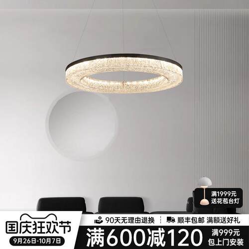 饰盟 意式极简客厅吊灯全铜轻奢别墅大厅主灯简约现代卧室灯