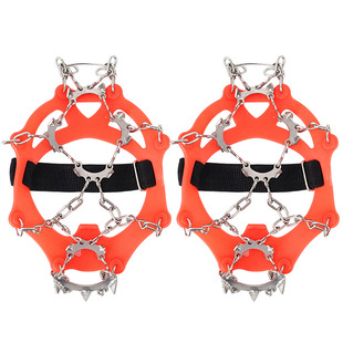 冬季冰爪防滑鞋套户外雪地靴钉链登山雪爪冰抓简易鞋子防滑链神器