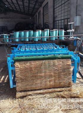 多功能自动匀料电动草帘机芦苇稻草编草席机金蝉养殖树枝编织机