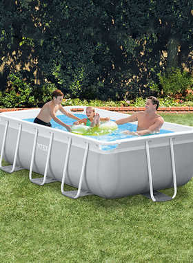 INTEX26790 4米支架儿童游泳池钓鱼养鱼池成人家用户外小孩游泳池