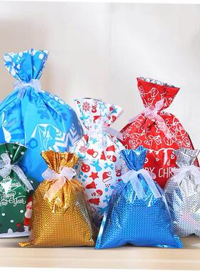 10pcs Santa Claus Christmas Gift Bags Snowman Candy