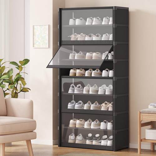 Simple Shoe Cabinet for Home Entryway: Dust-proof, Transpare