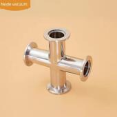 KF高真空四通304不锈钢316L快装 等径63变径25管件40接头50