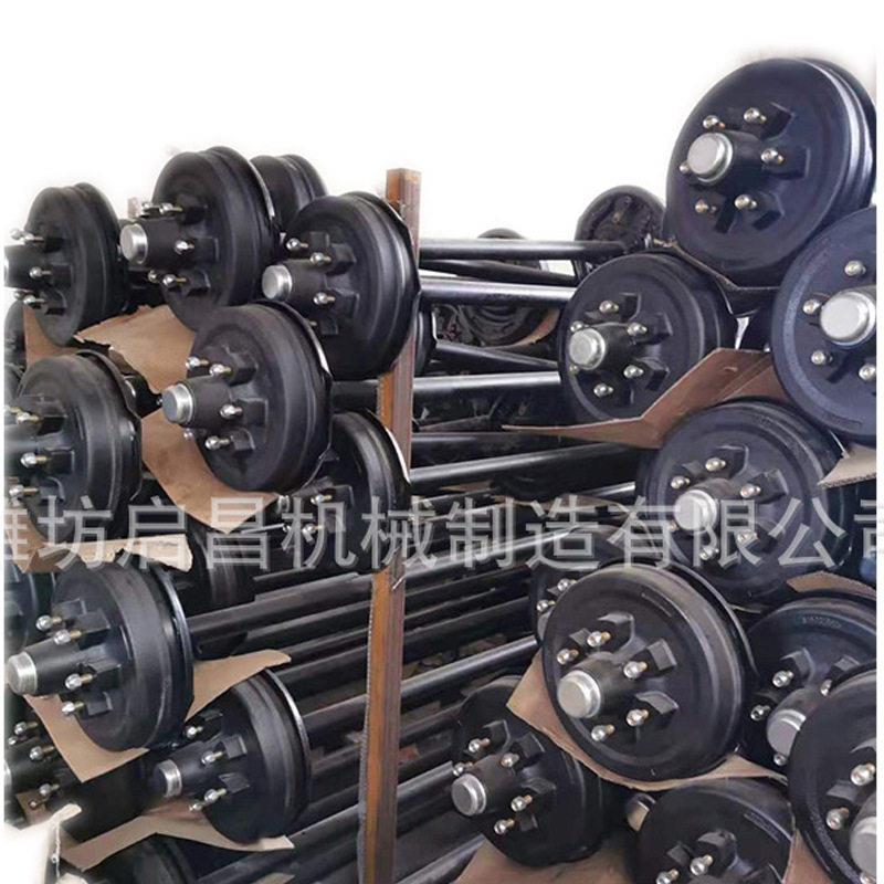厂家直供房车拖车车桥 电刹/ 液刹制动式拖车后桥总成载重2吨