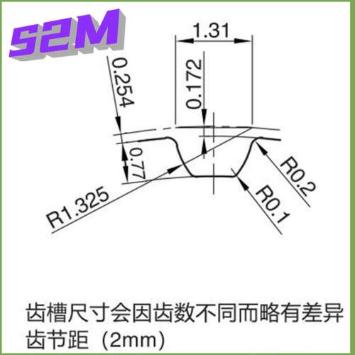 s2m棒状同步轮轴齿轮模 型材铝料现货齿条皮带轮厂家实心齿棒带轮