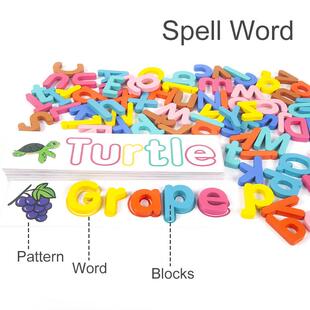 Language Montessori Children Puzzle Card Alphabet Toys 78PCS