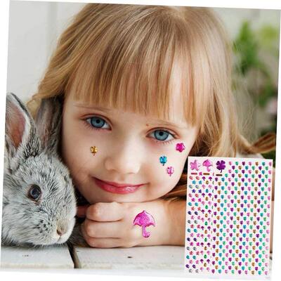 3D Gem Stickers Glitter Sparkle Crystal Sticker Stick on Ear