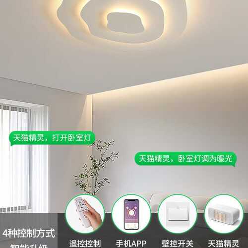 感灯极智能网吸顶灯设计过道创意led红房间简阳台灯卧室家用简约