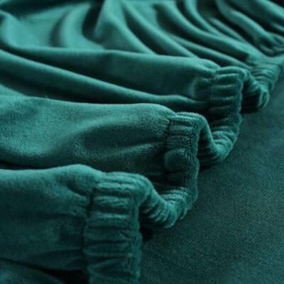 Velvet Plush L Shaped Sofa Cover For Liv