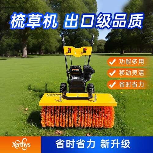 6.5马力YW800YL梳草机园林草坪强力梳草设备厂家直销灵活调整