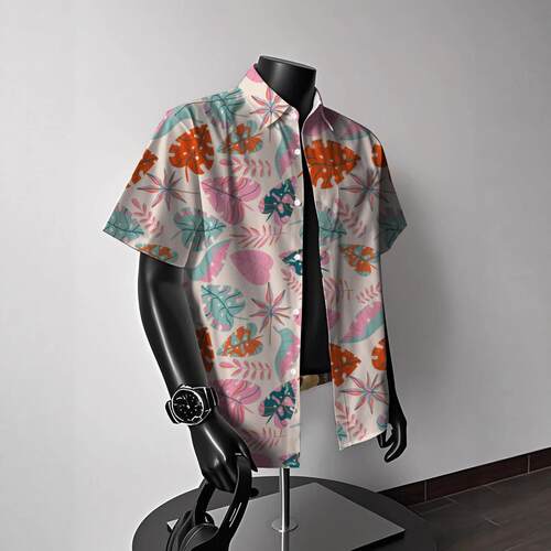 Flower shirt short sleeved Thai summer style cool and