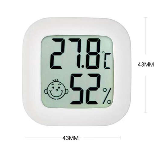 温度计家用室内温湿度计电子儿童婴儿房冰箱车用温度计房间迷你款