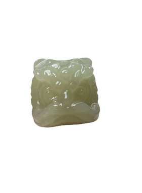 天然阿富汗玉醒狮白玉 青玉 醒狮挂件卡通DIY配饰 玉器玉石工艺品