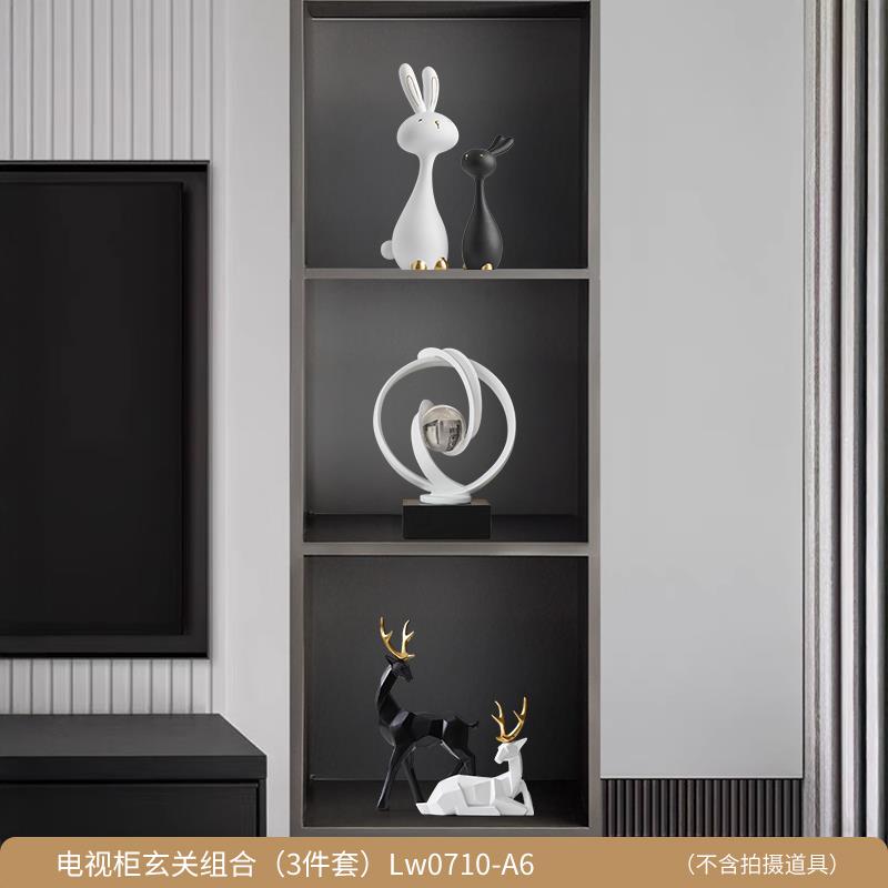 高档20酒25新款摆档件客厅玄饰关轻奢高电视柜柜装品办公室高级感