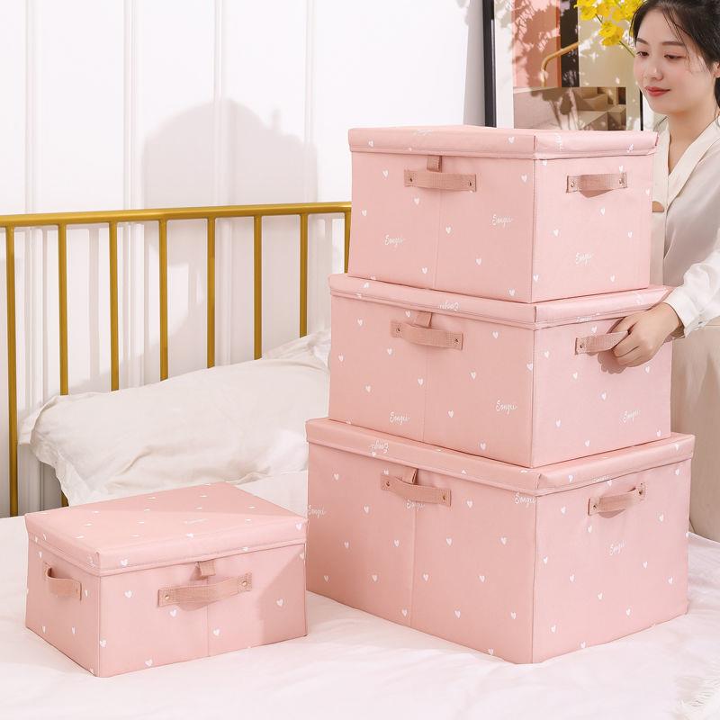 衣服收纳箱收纳家用筐盒储物盒布艺衣柜整理箱衣物折叠大箱子