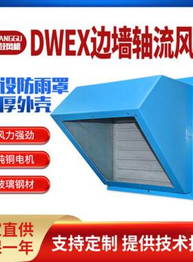 DWEX/WSP玻璃钢边墙风机 防腐低噪音轴流风机 厂区库房壁式排风扇